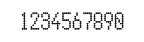 5×10数字点阵字体 ddN510AA0865