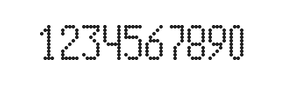5×10数字点阵字体 ddN510AA0869