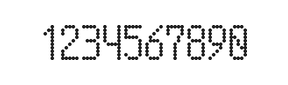 5×10数字点阵字体 ddN510AA0872