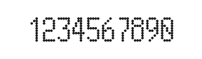 5×10数字点阵字体 ddN510AA0882