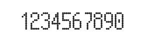 5×10数字点阵字体 ddN510AA0885