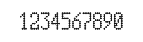 5×10数字点阵字体 ddN510AA0905