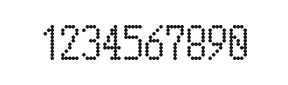 5×10数字点阵字体 ddN510AA0909