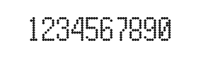 5×10数字点阵字体 ddN510AA0914
