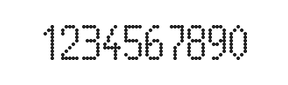 5×10数字点阵字体 ddN510AA0931