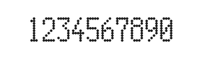5×10数字点阵字体 ddN510AA0944