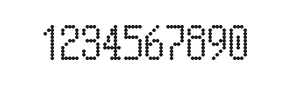 5×10数字点阵字体 ddN510AA0959