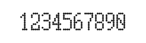 5×10数字点阵字体 ddN510AA0982