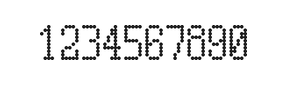5×10数字点阵字体 ddN510AA1003
