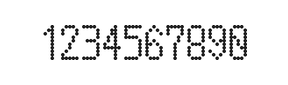 5×10数字点阵字体 ddN510AA1005