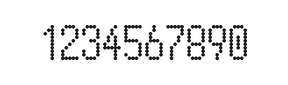 5×10数字点阵字体 ddN510AA1012