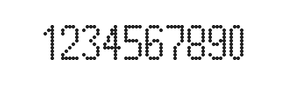 5×10数字点阵字体 ddN510AA1018