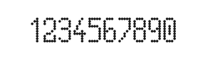 5×10数字点阵字体 ddN510AA1021