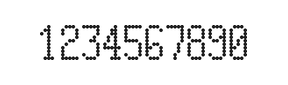 5×10数字点阵字体 ddN510AA1024