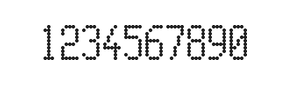 5×10数字点阵字体 ddN510AA1048