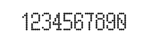 5×10数字点阵字体 ddN510AA1065