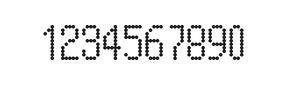 5×10数字点阵字体 ddN510AA1097