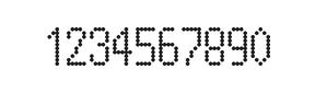 5×10数字点阵字体 ddN510AA1110