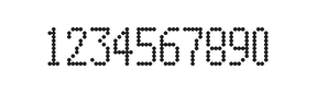 5×10数字点阵字体 ddN510AA1115