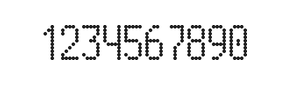 5×10数字点阵字体 ddN510AA1153