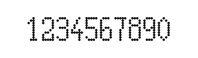 5×10数字点阵字体 ddN510AA1199