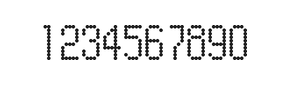 5×10数字点阵字体 ddN510AA1214