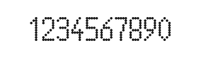 5×10数字点阵字体 ddN510AA1228
