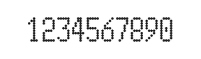 5×10数字点阵字体 ddN510AA1246