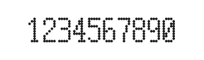 5×10数字点阵字体 ddN510AA1255