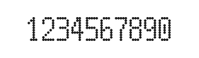 5×10数字点阵字体 ddN510AA1271