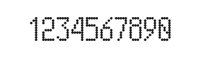 5×10数字点阵字体 ddN510AA1281