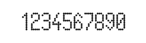 5×10数字点阵字体 ddN510AA1288
