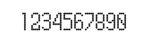 5×10数字点阵字体 ddN510AA1300