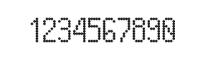 5×10数字点阵字体 ddN510AA1308