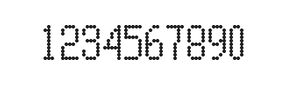 5×10数字点阵字体 ddN510AA1314