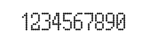 5×10数字点阵字体 ddN510AA1334