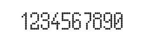 5×10数字点阵字体 ddN510AA1356