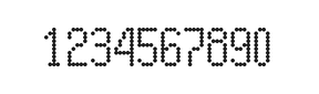 5×10数字点阵字体 ddN510AA1378