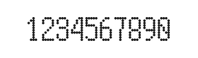 5×10数字点阵字体 ddN510AA1379