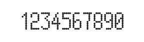 5×10数字点阵字体 ddN510AA1385
