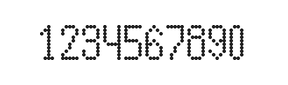 5×10数字点阵字体 ddN510AA1416