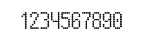 5×10数字点阵字体 ddN510AA1454