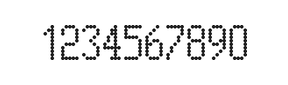 5×10数字点阵字体 ddN510AA1460