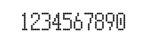 5×10数字点阵字体 ddN510AA1465