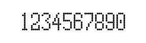 5×10数字点阵字体 ddN510AA1470