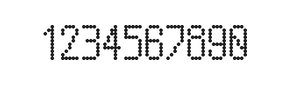 5×10数字点阵字体 ddN510AA1478