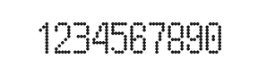 5×10数字点阵字体 ddN510AA1490