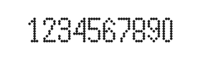 5×10数字点阵字体 ddN510AA1491