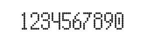 5×10数字点阵字体 ddN510AA1520