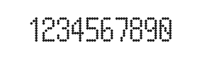 5×10数字点阵字体 ddN510AA1525